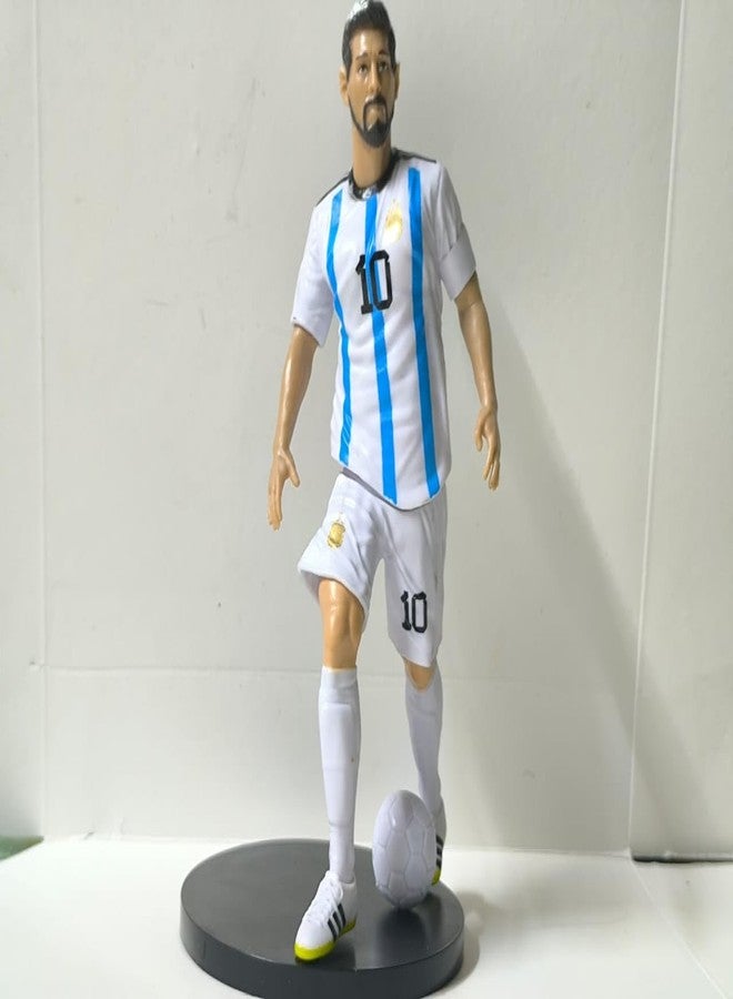 Iconic Keychains سلسلة مفاتيح مميزة على شكل مجسم لاعب كرة قدم، قميص كرة قدم رقم 10، مع كرة - Image 2